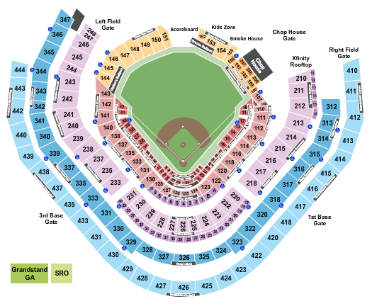 Truist Park MLB All Star Game Seating Chart